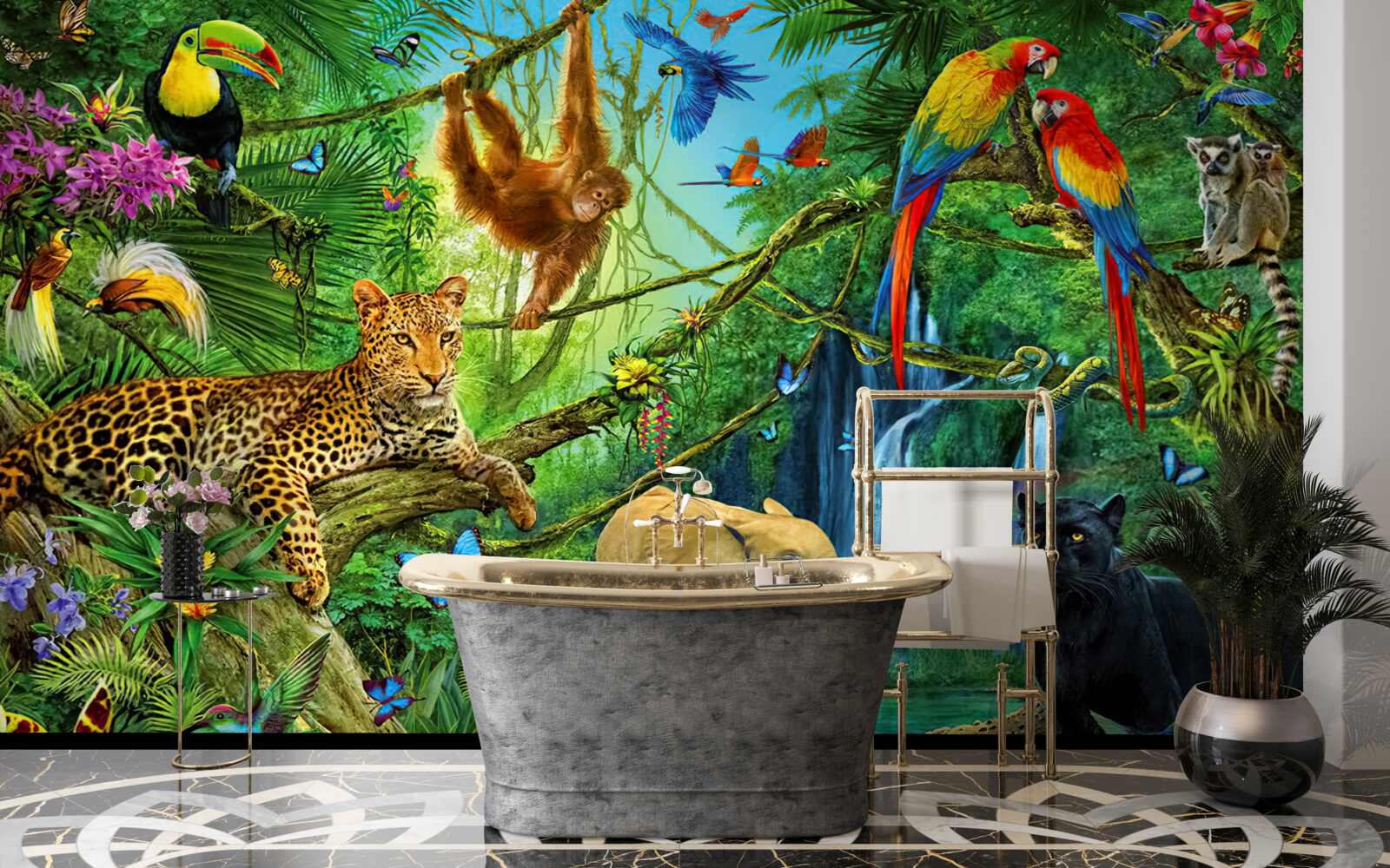 Fototapet locuitori ai pădurilor