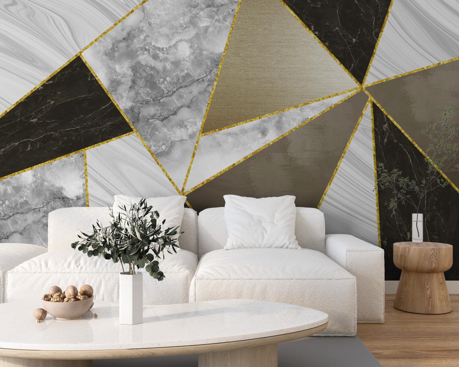 Fototapet abstractizare a unui triunghi