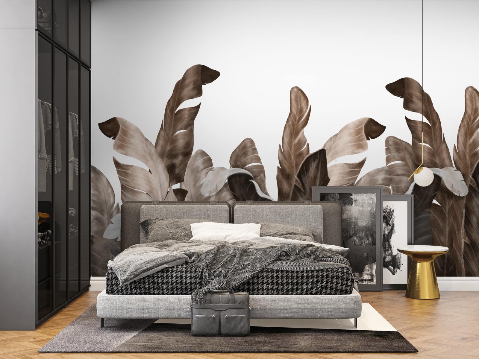 Fototapet frunze tropicale legănate de vânt