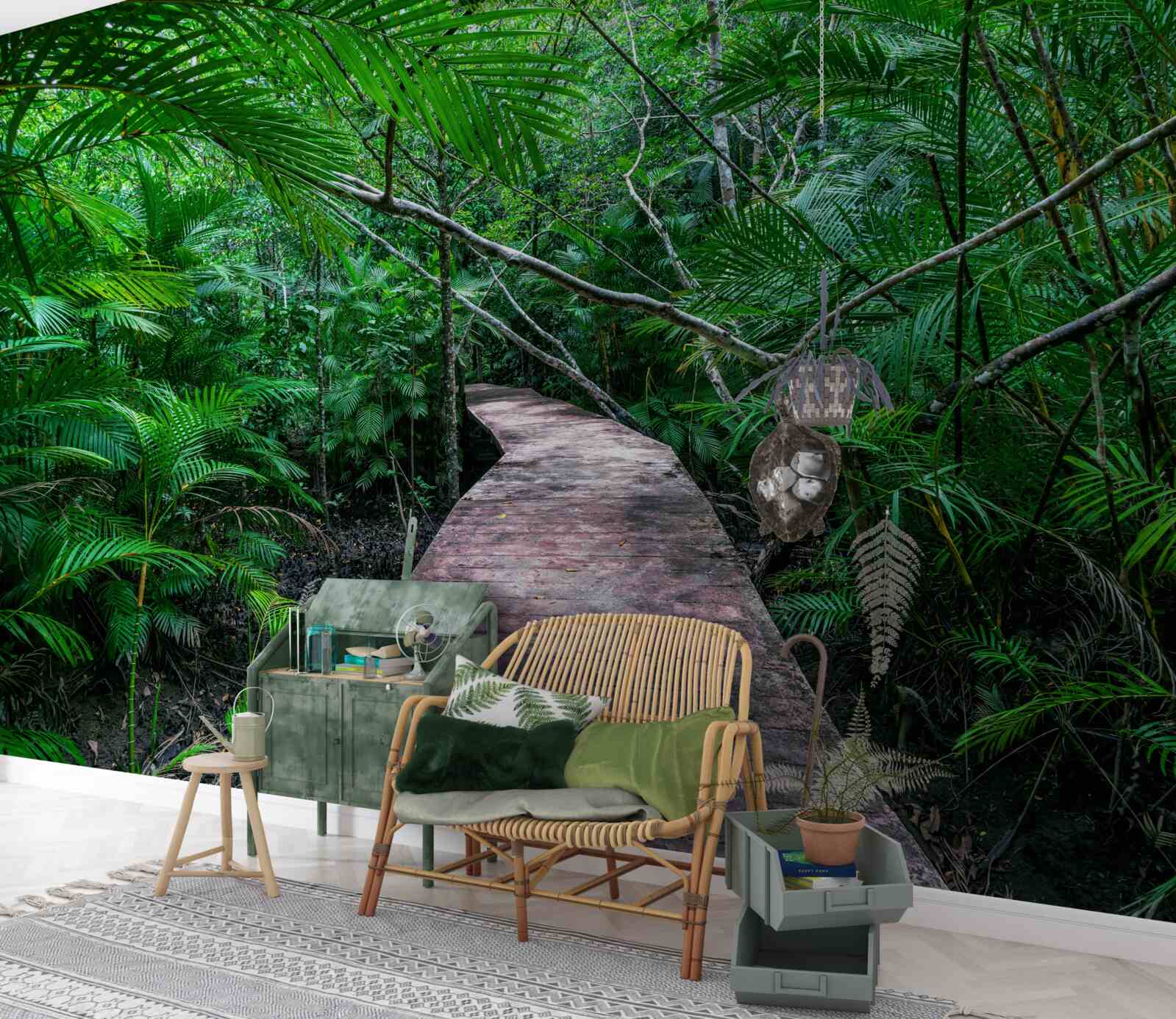 Fototapet Calea spre tropicele verzi magice