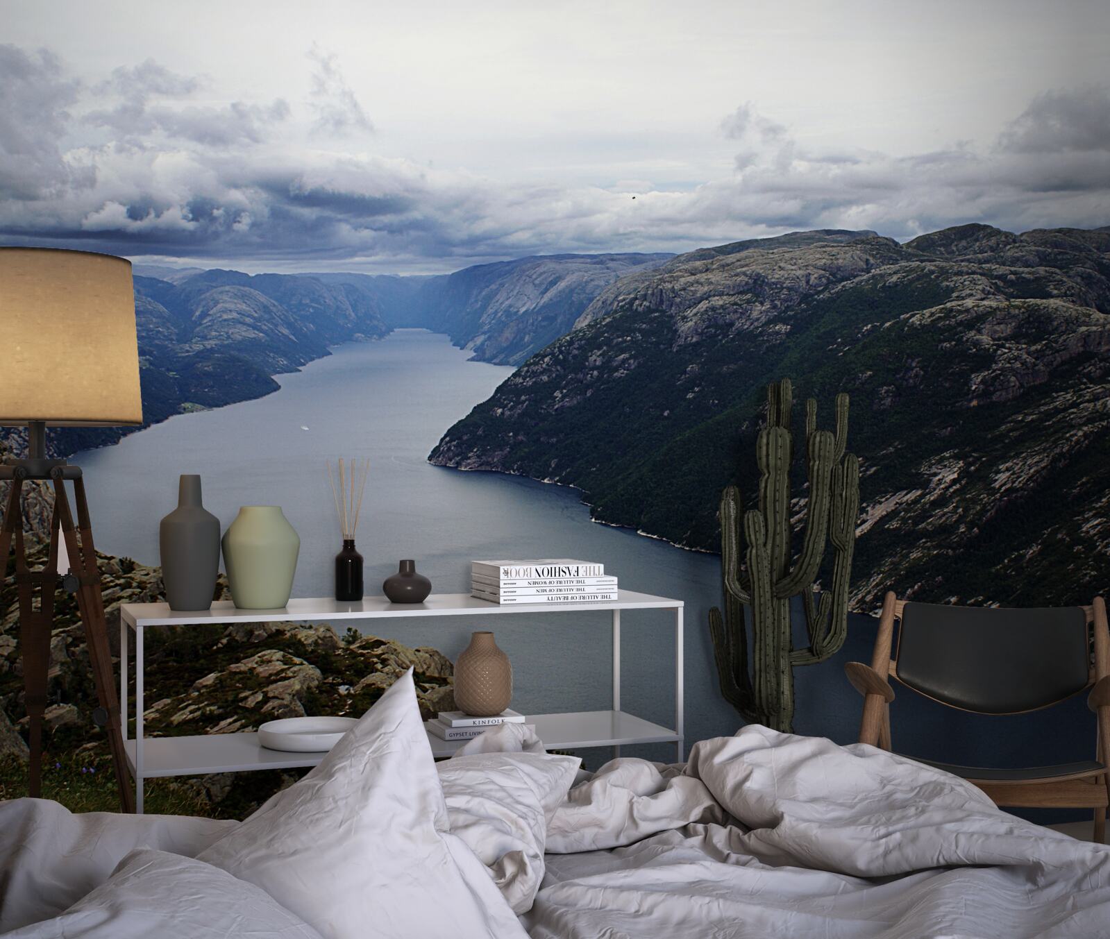 Fototapet râu calm de munte