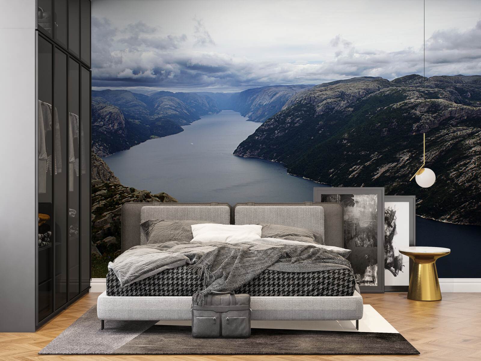 Fototapet râu calm de munte