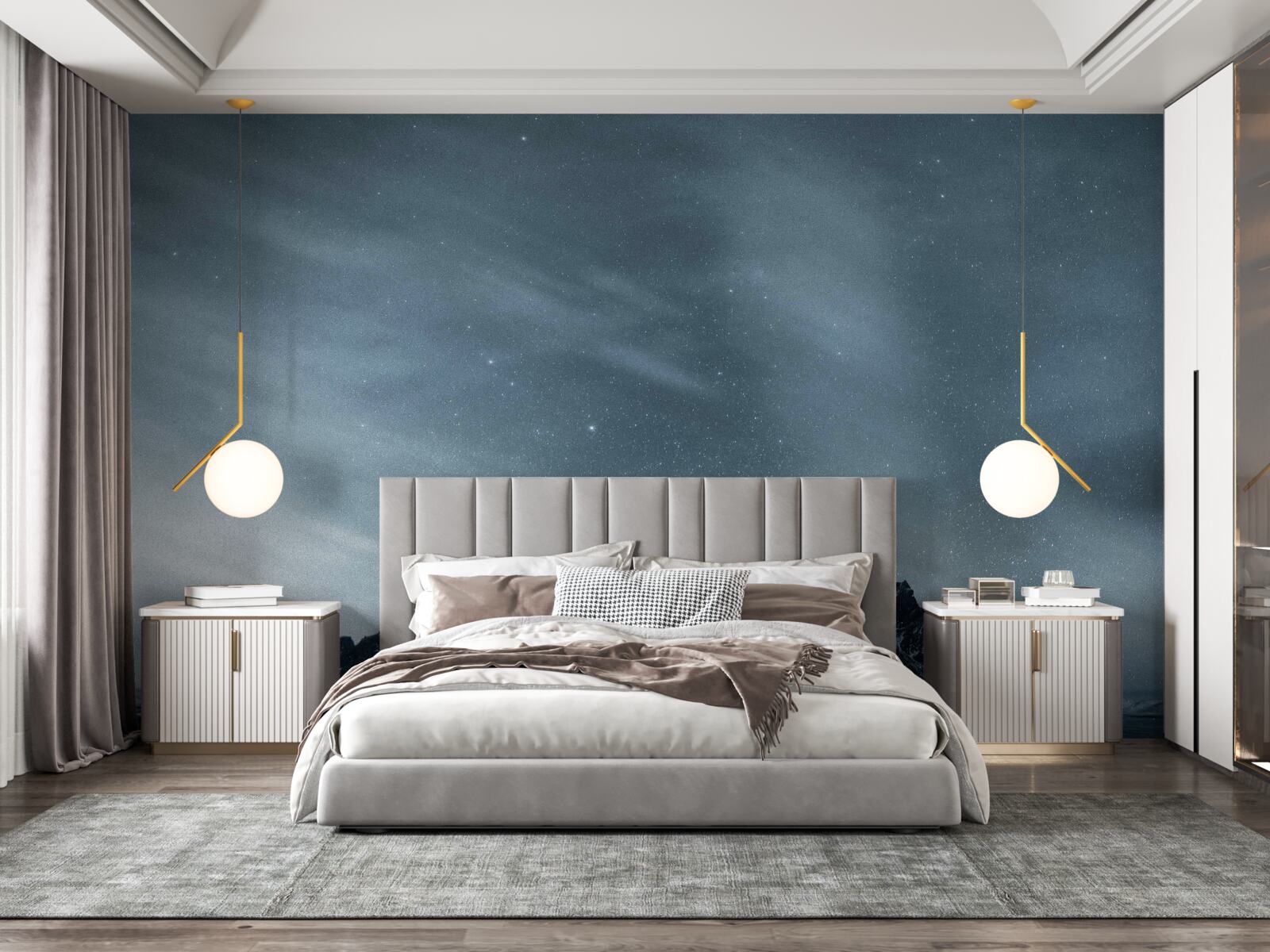 Fototapet nopți albe și înstelate în antarctic