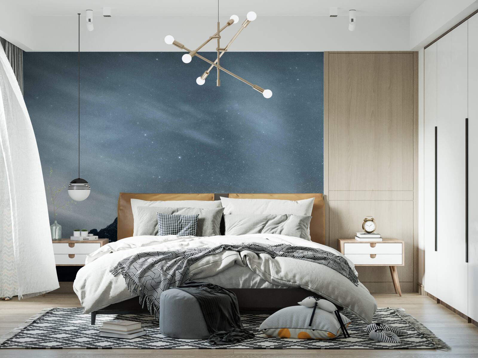 Fototapet nopți albe și înstelate în antarctic