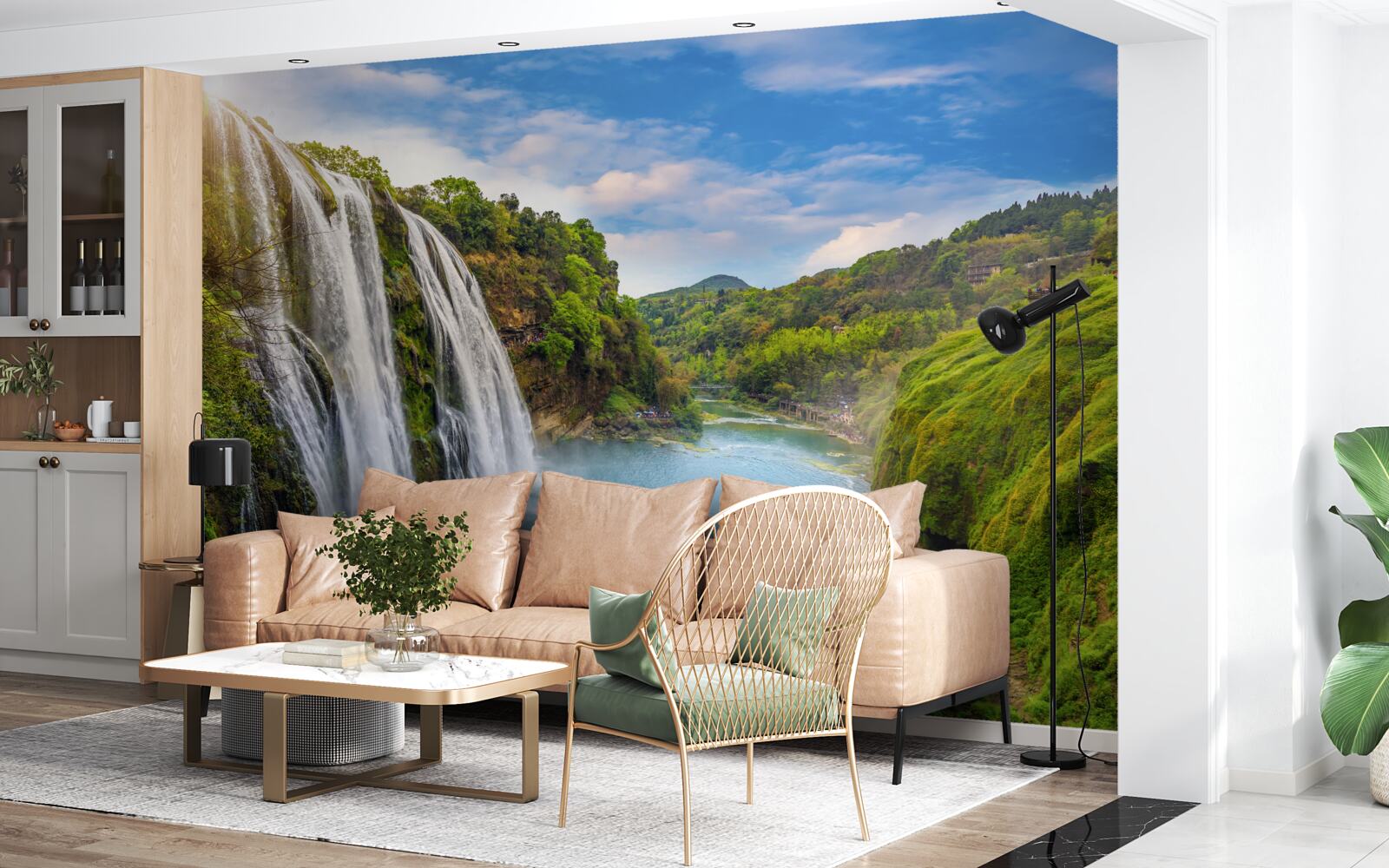 Fototapet puternica cascadă huangoshu