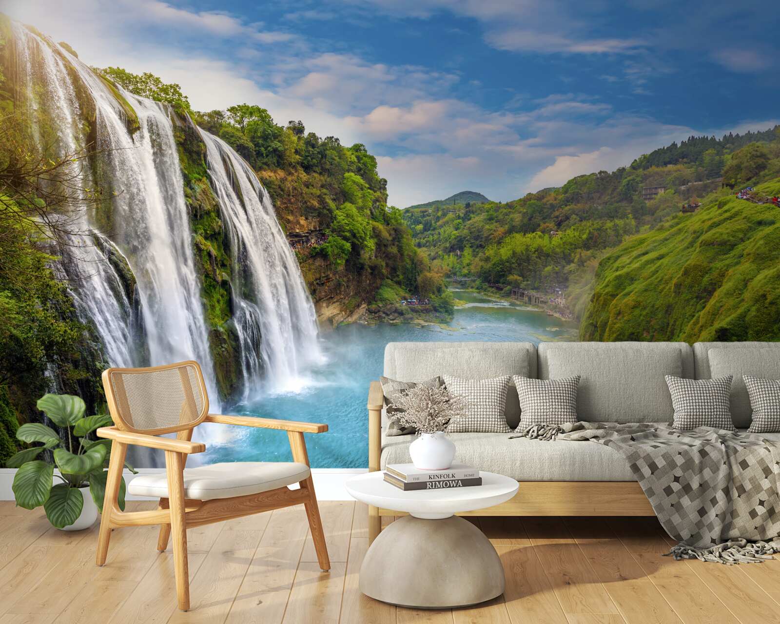 Fototapet puternica cascadă huangoshu