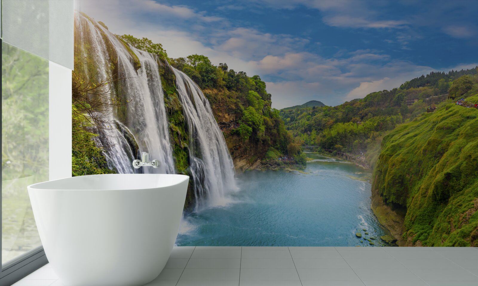 Fototapet puternica cascadă huangoshu