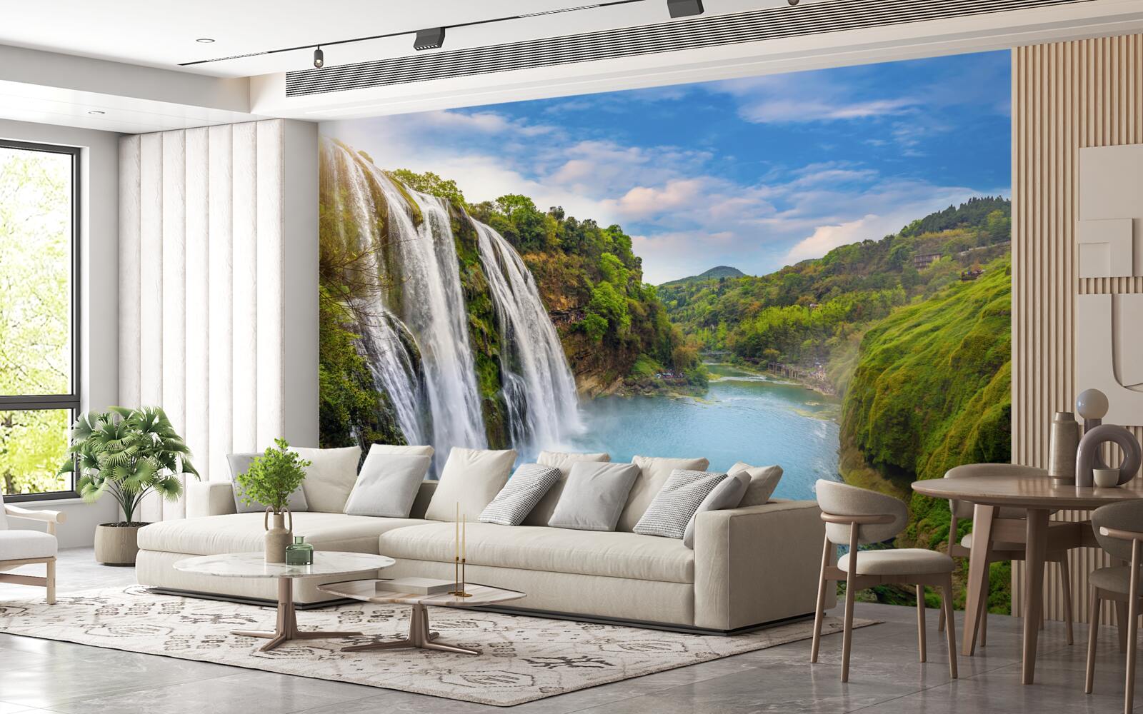 Fototapet puternica cascadă huangoshu