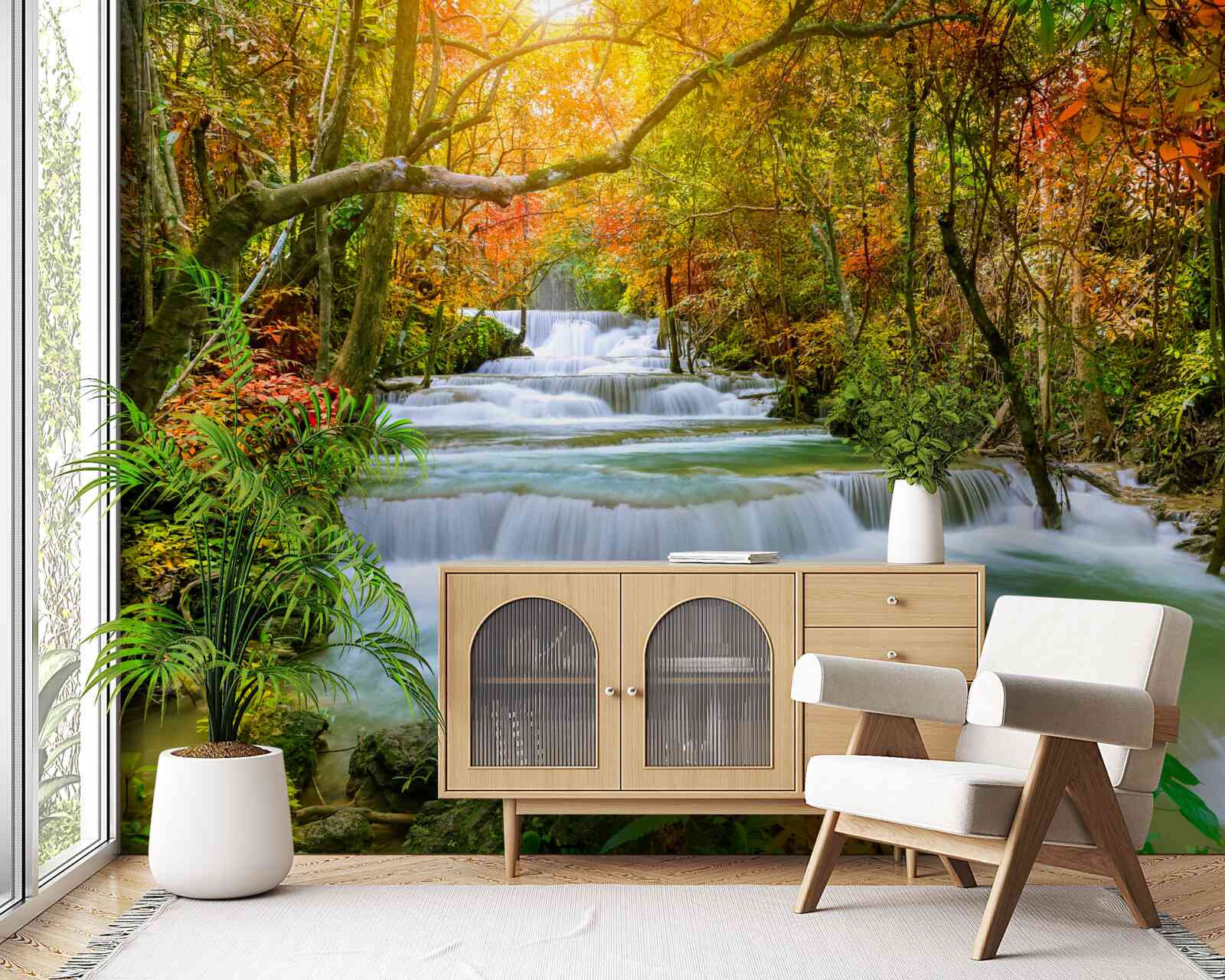 Fototapet cascadă maiestuoasă în natură