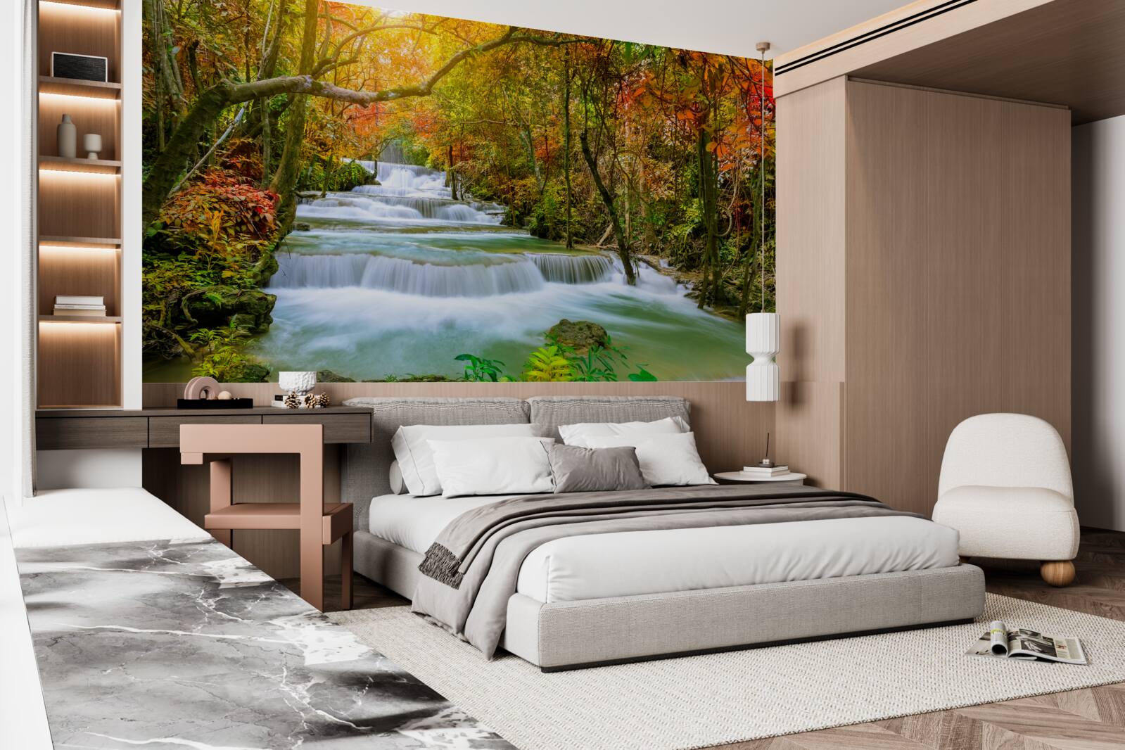 Fototapet cascadă maiestuoasă în natură