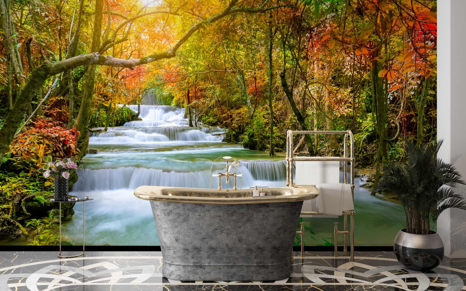 Fototapet cascadă maiestuoasă în natură