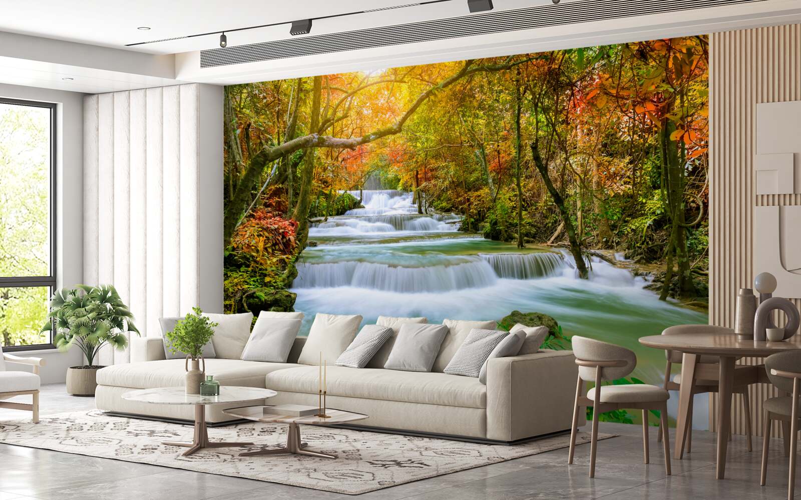 Fototapet cascadă maiestuoasă în natură