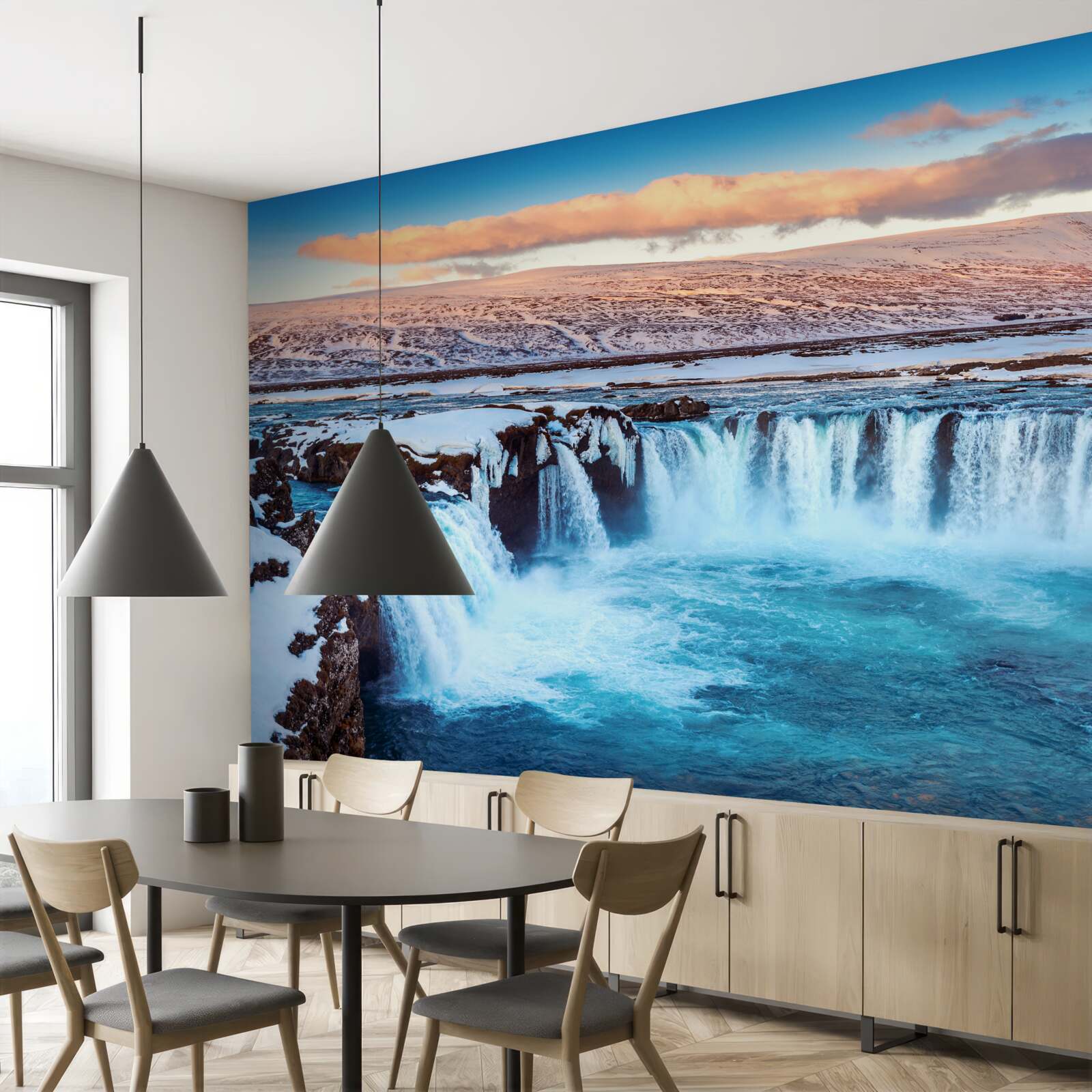 Fototapet încântătoarea cascadă godafoss