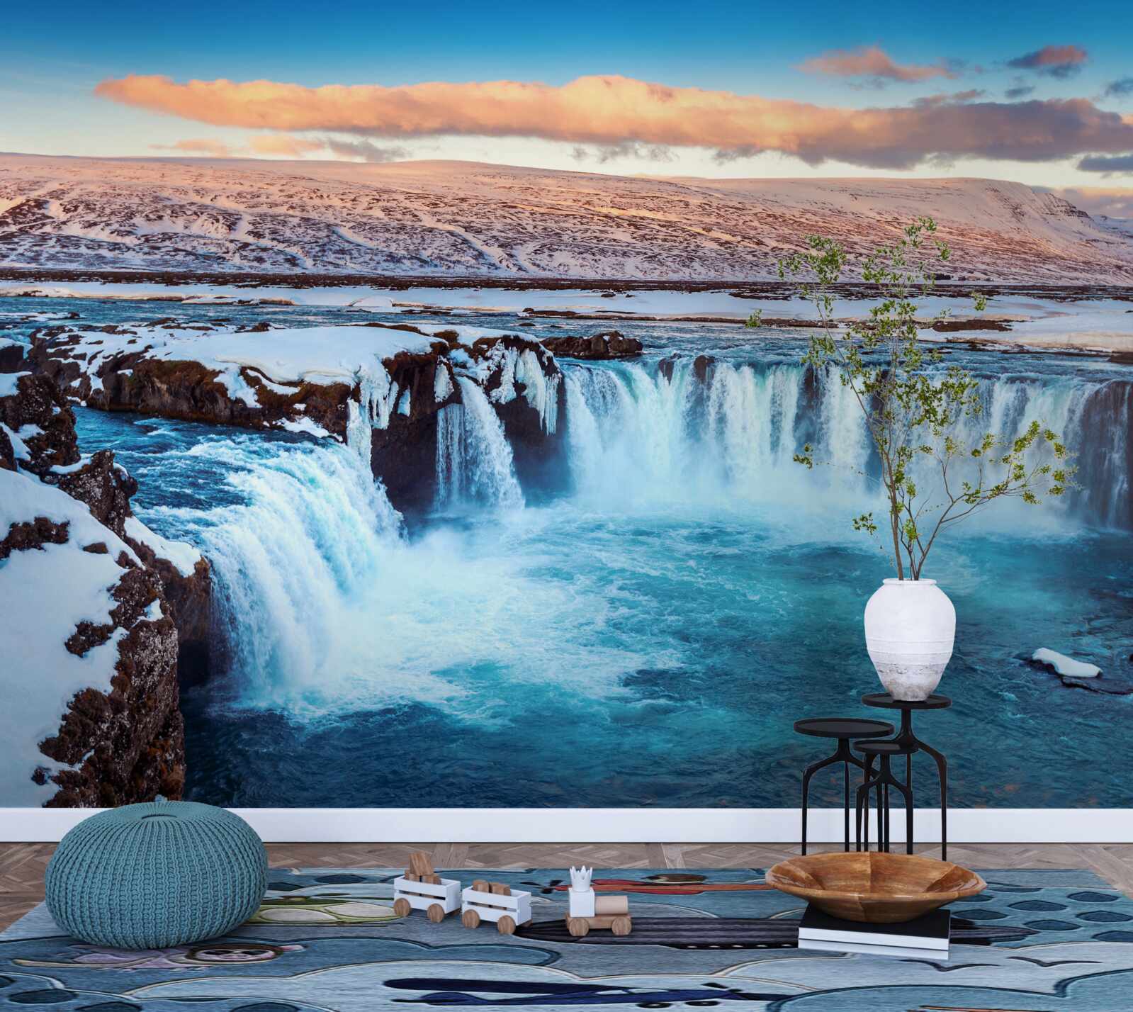 Fototapet încântătoarea cascadă godafoss