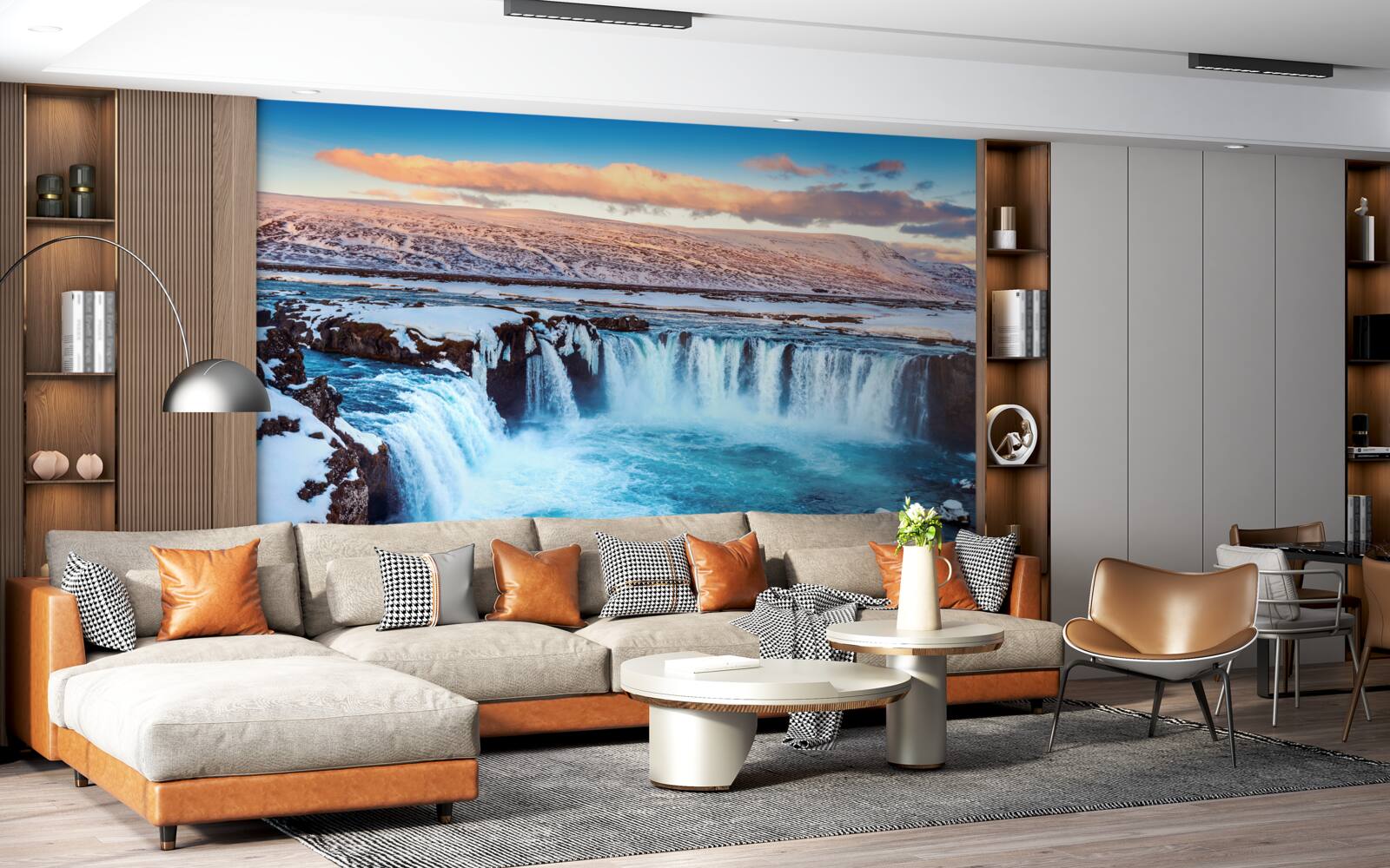 Fototapet încântătoarea cascadă godafoss