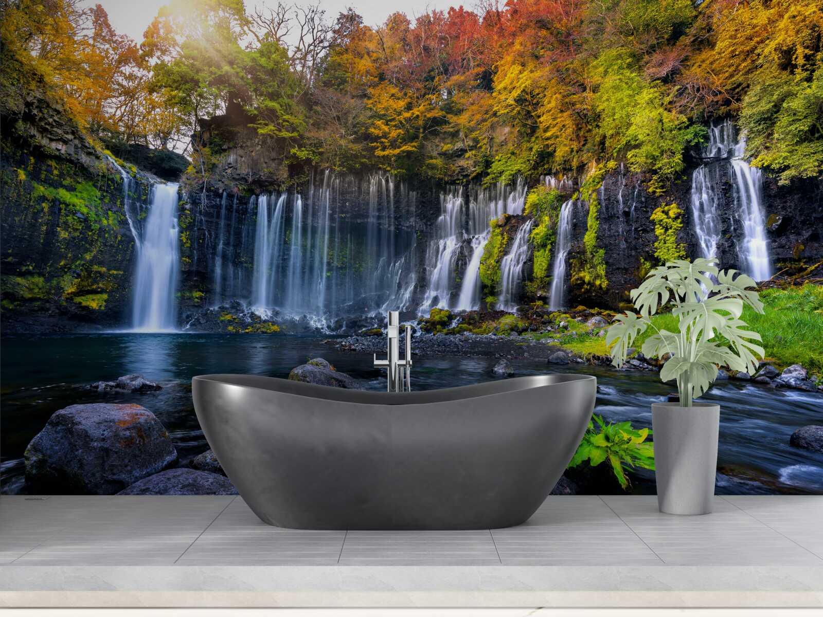 Fototapet cascadele idilice shiraito