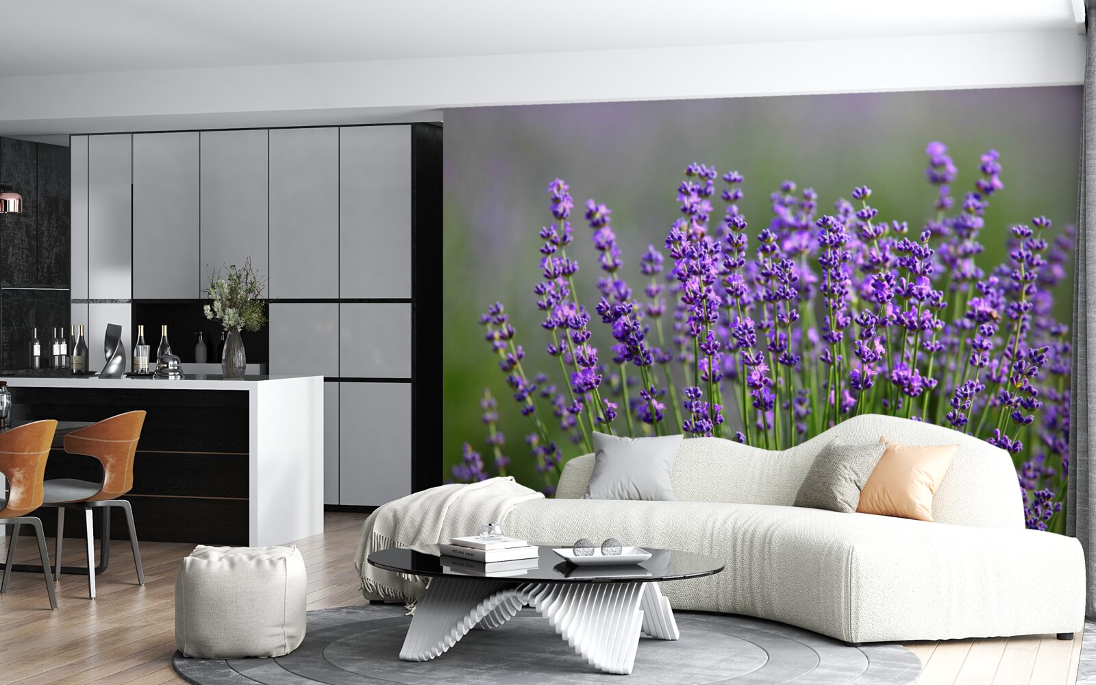 Fototapet culoare lavanda-violet