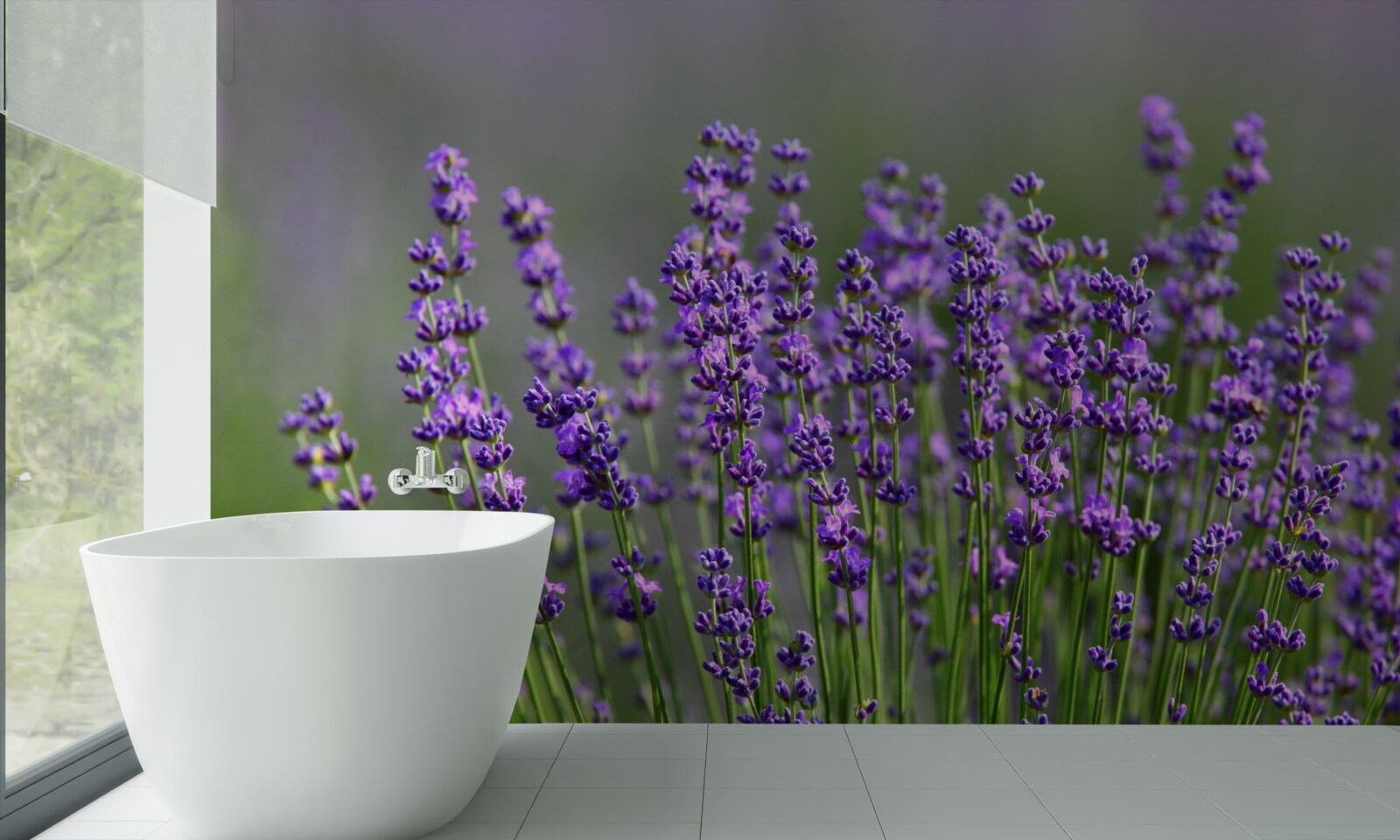 Fototapet culoare lavanda-violet