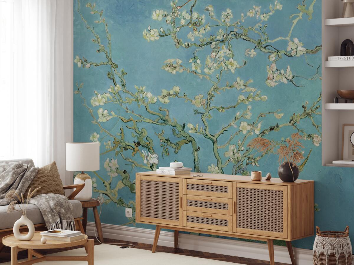 Fototapet Magnolie albă ca zăpada pe un cer azuriu