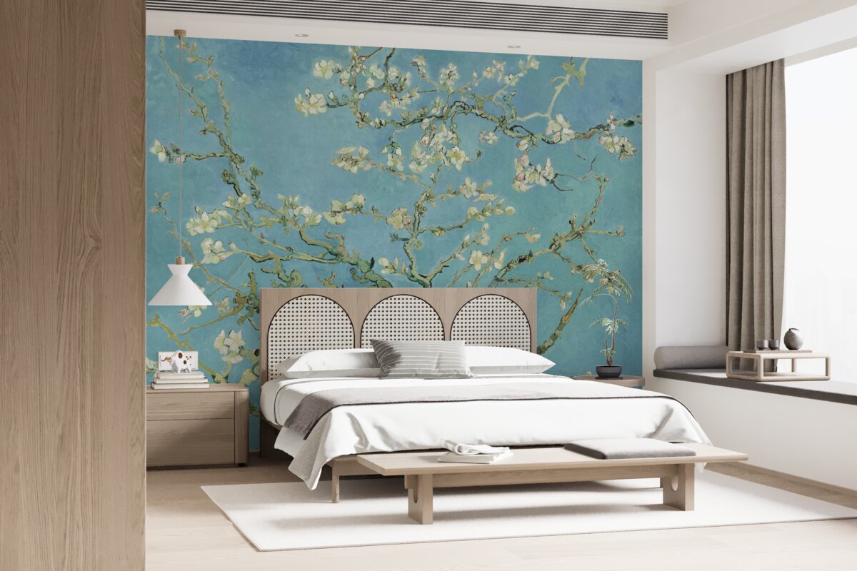 Fototapet Magnolie albă ca zăpada pe un cer azuriu