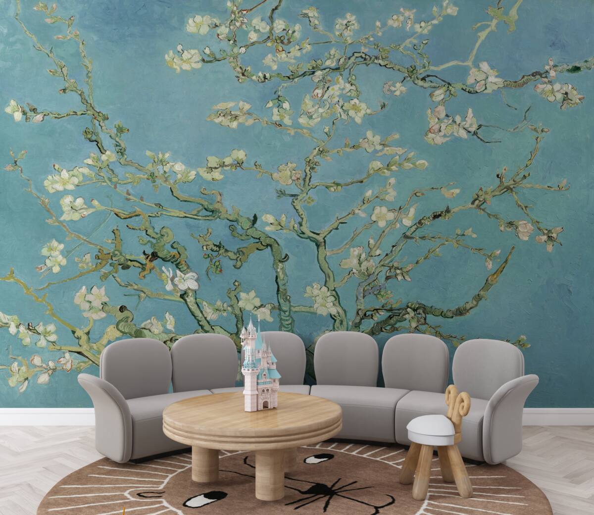 Fototapet Magnolie albă ca zăpada pe un cer azuriu