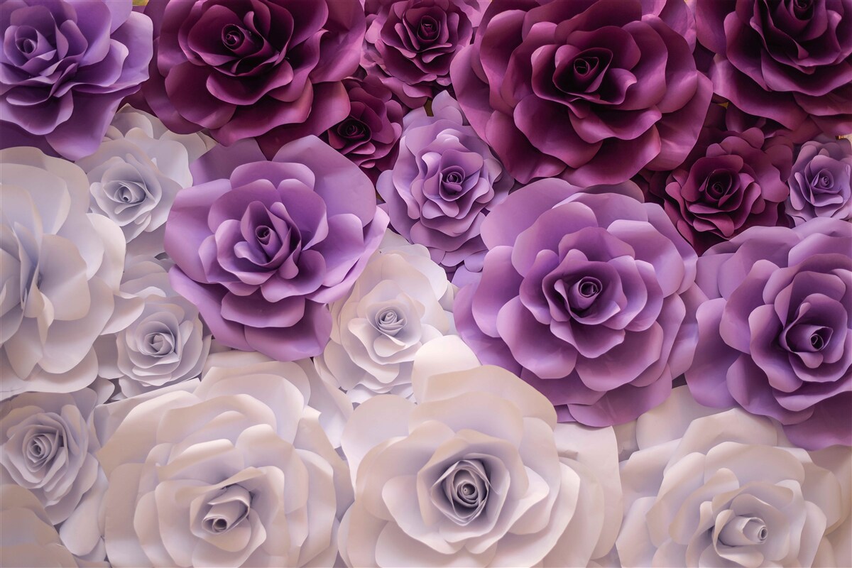 Fototapet compoziție din flori de mătase