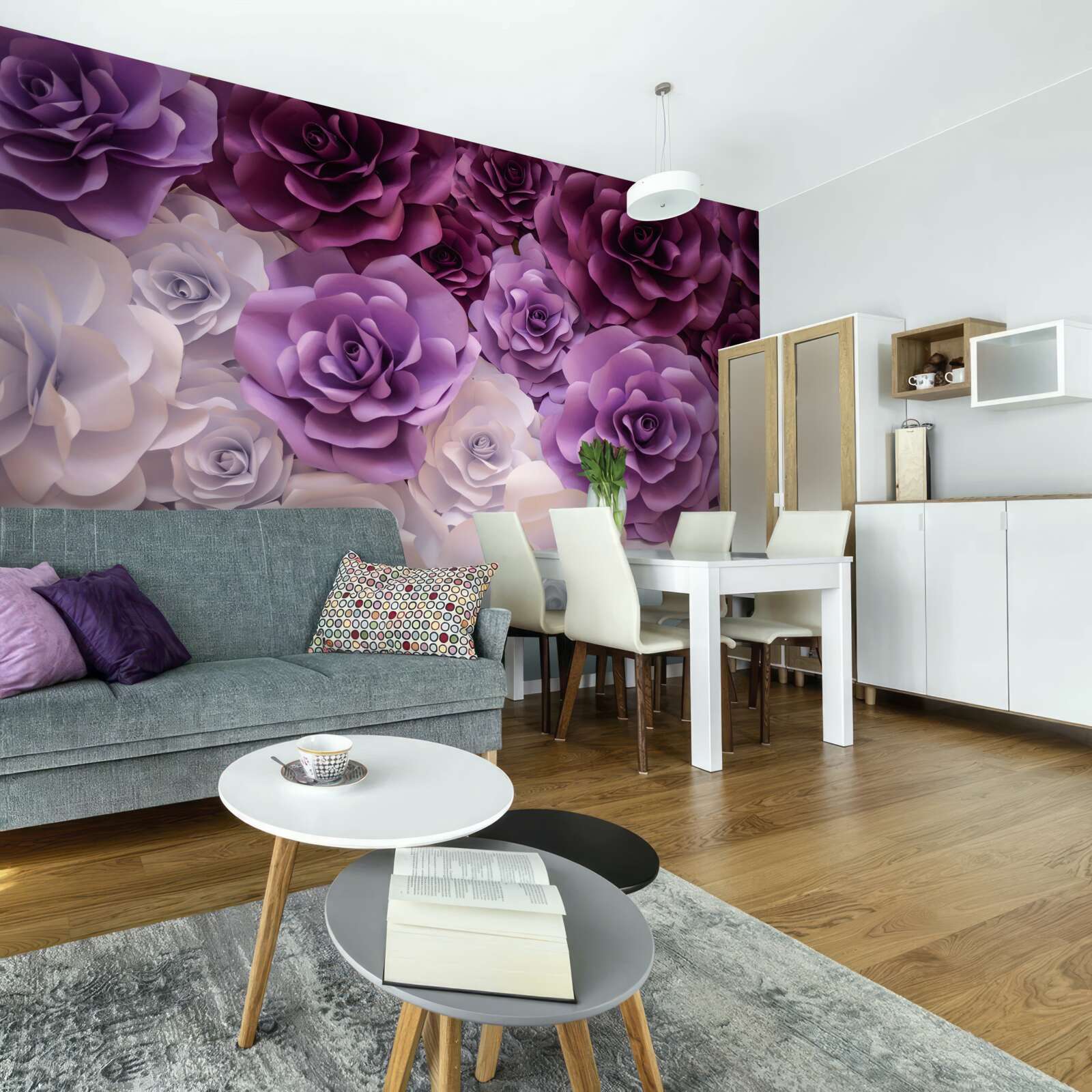 Fototapet compoziție din flori de mătase