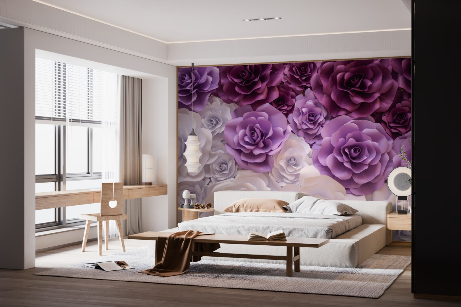 Fototapet compoziție din flori de mătase