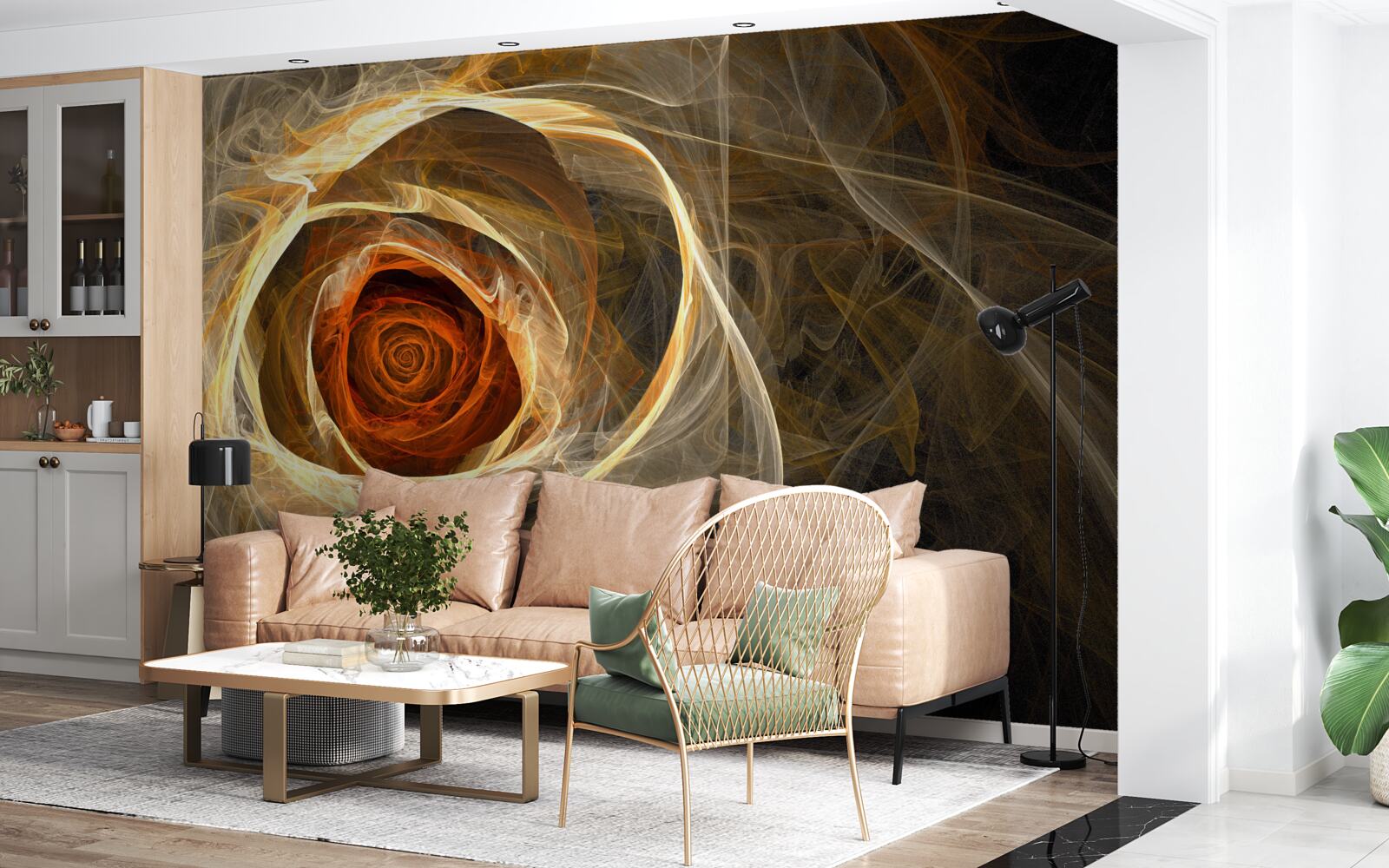 Fototapet abstract lumina roz textura