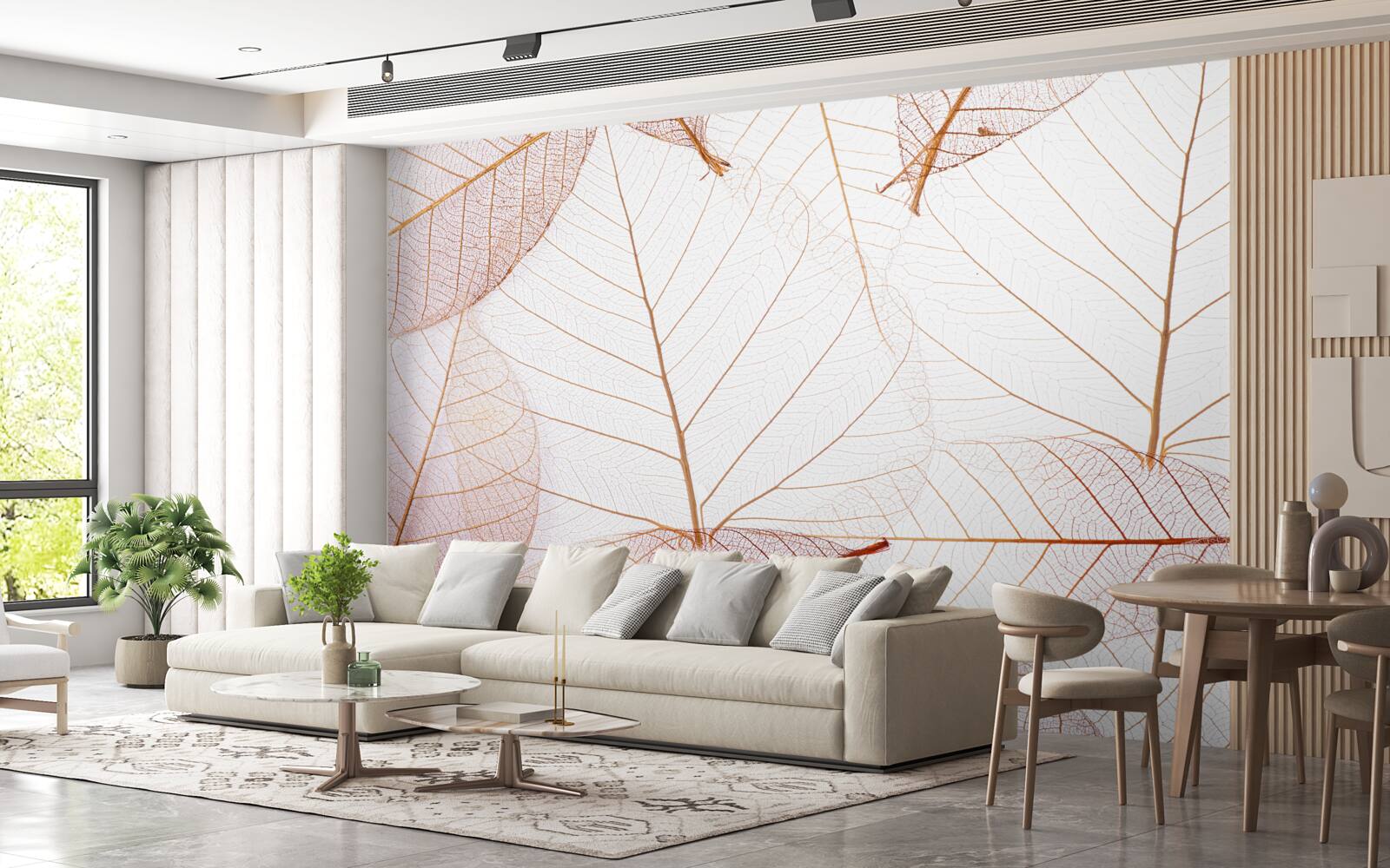 Fototapet foi transparente într-o nuanță roz delicată