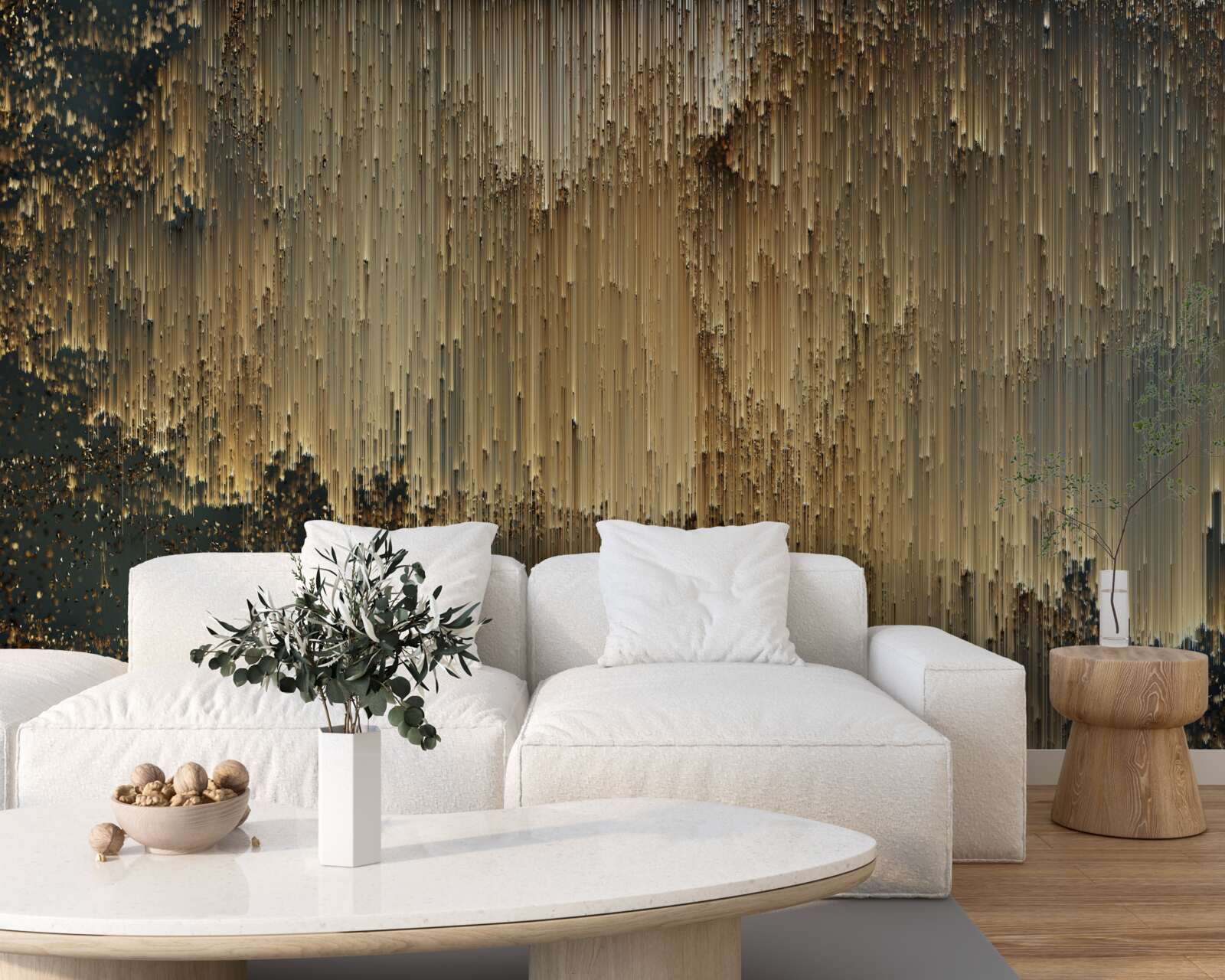 Fototapet râuri de aur curg în jos