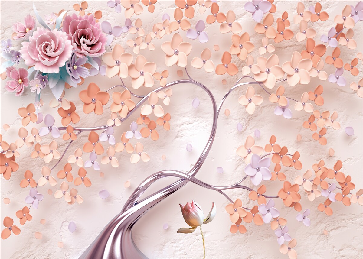 Fototapet copac în culori strălucitoare de toamnă