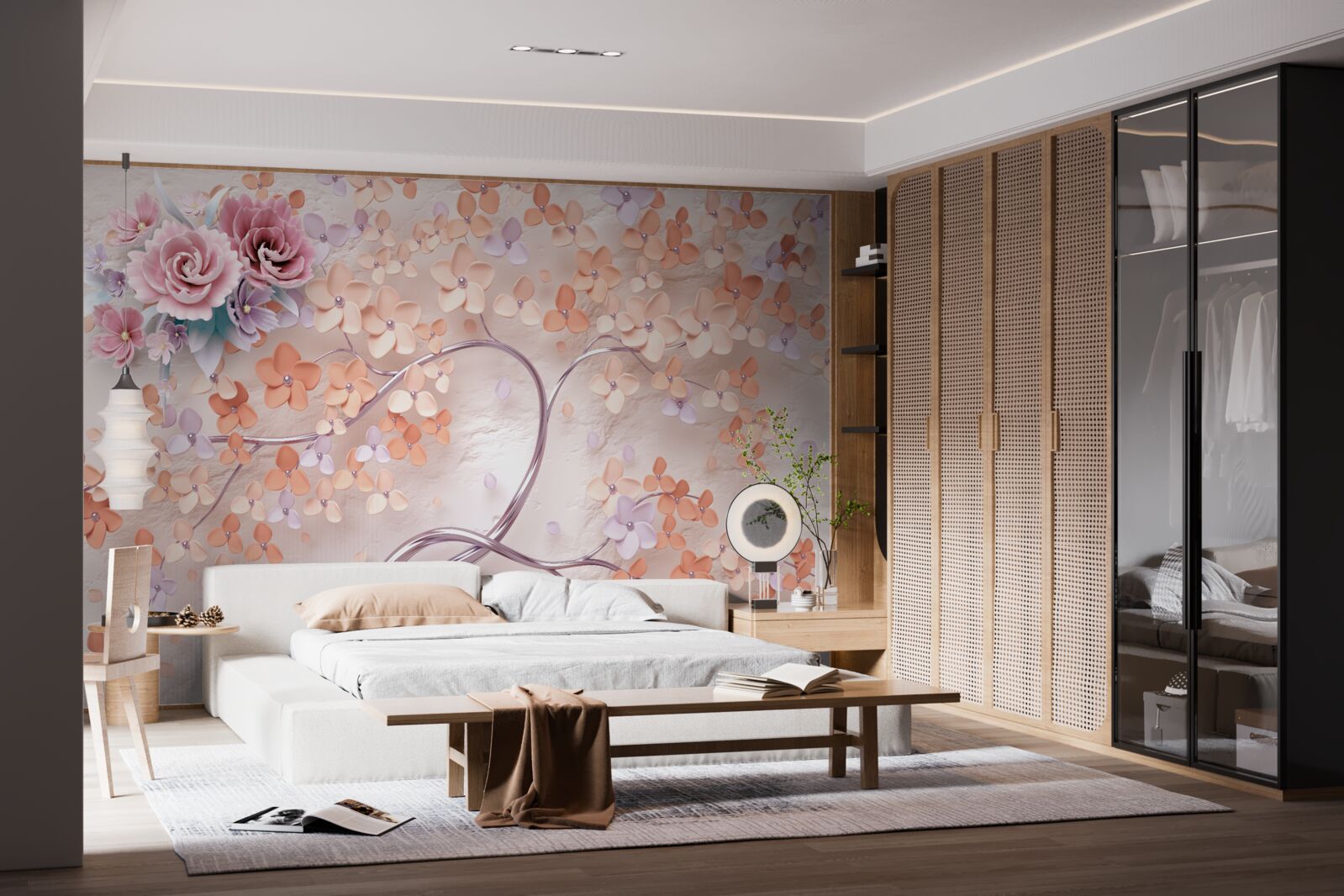 Fototapet copac în culori strălucitoare de toamnă