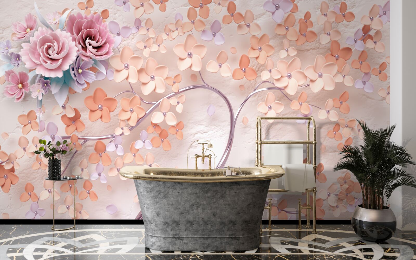 Fototapet copac în culori strălucitoare de toamnă