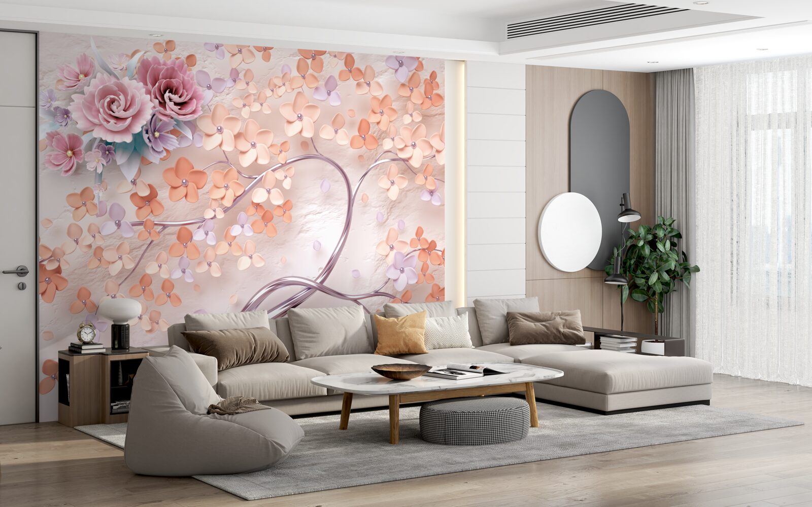 Fototapet copac în culori strălucitoare de toamnă