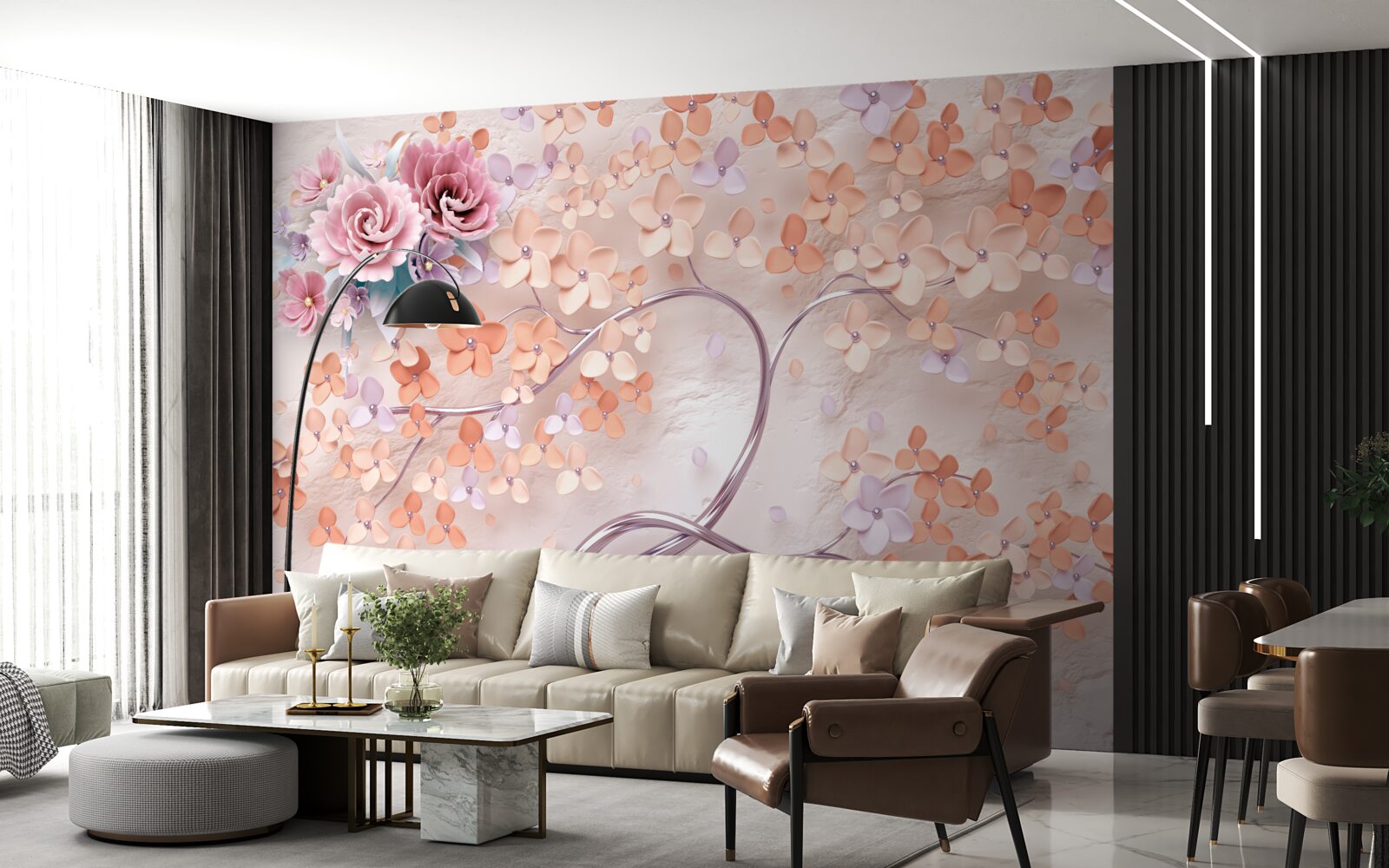 Fototapet copac în culori strălucitoare de toamnă