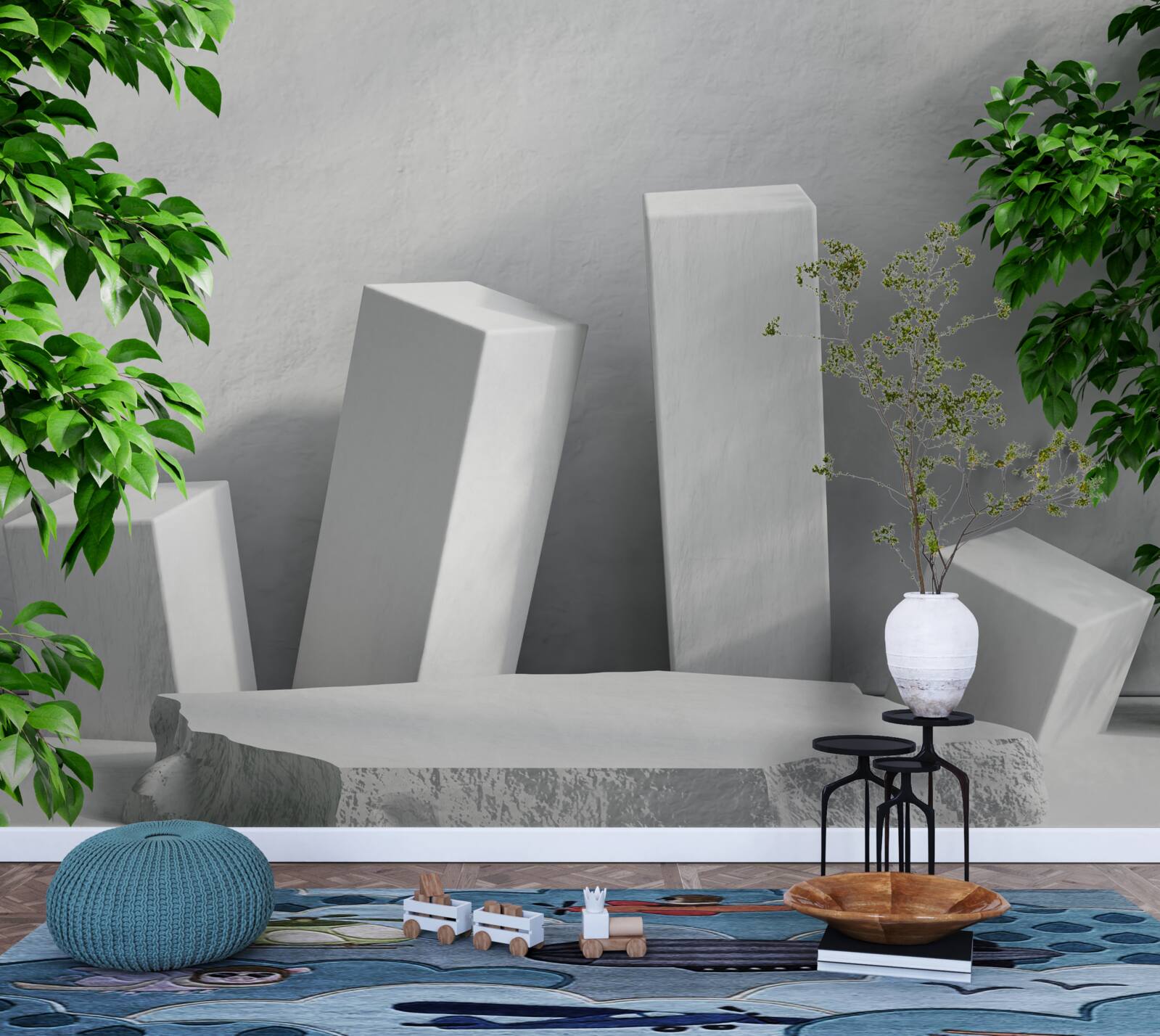 Fototapet forme dreptunghiulare albe