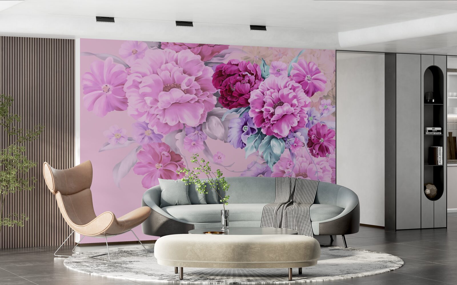 Fototapet Buchet de toamnă în tonuri de liliac