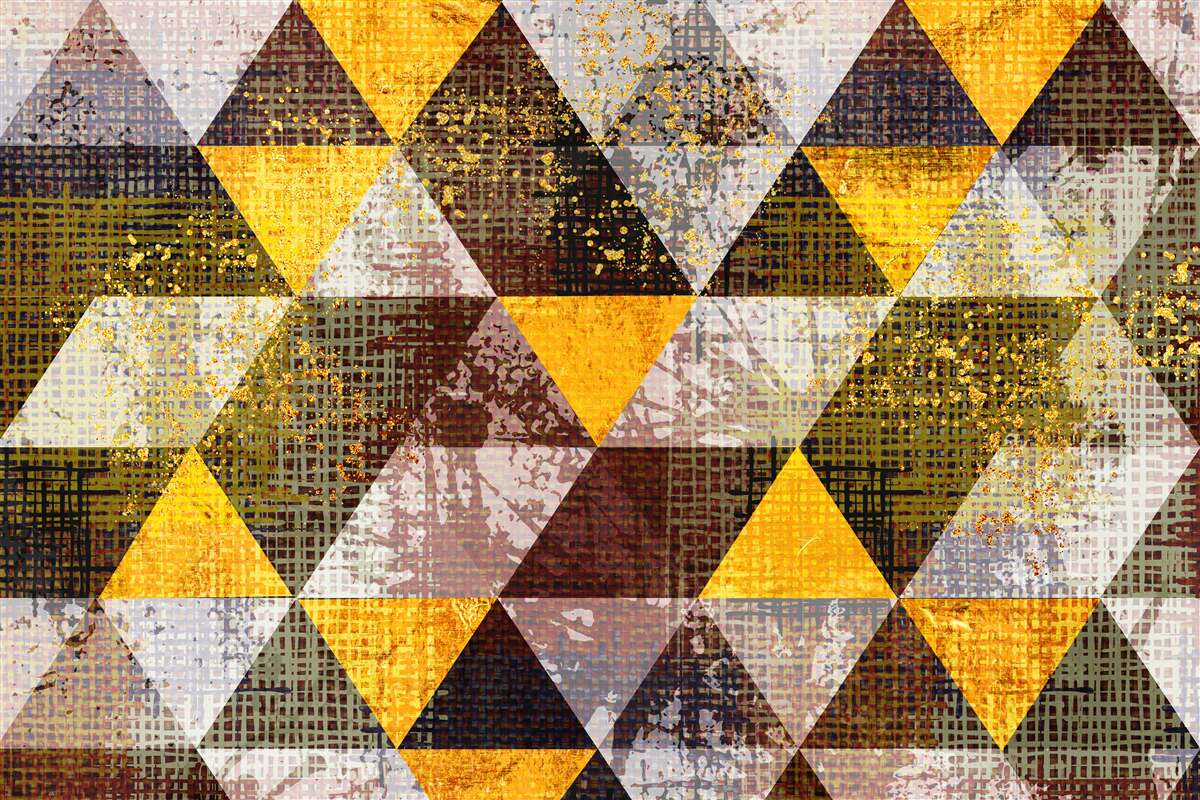 Fototapet structură de romburi multicolore