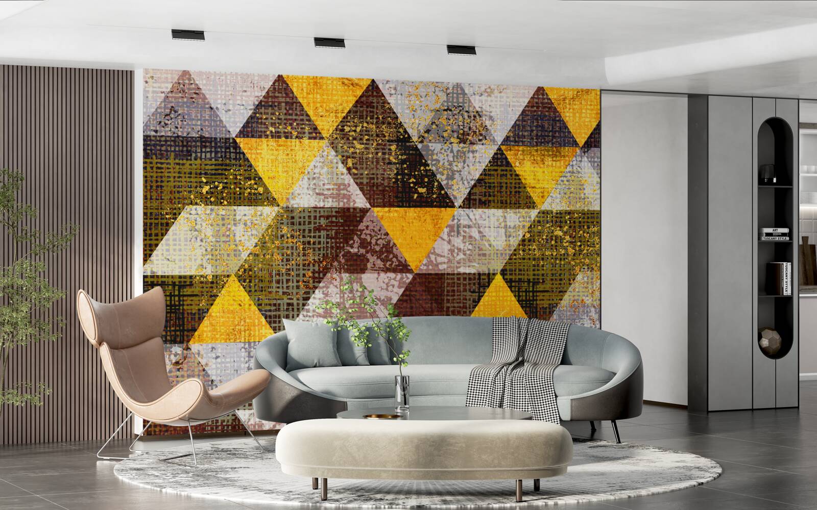 Fototapet structură de romburi multicolore