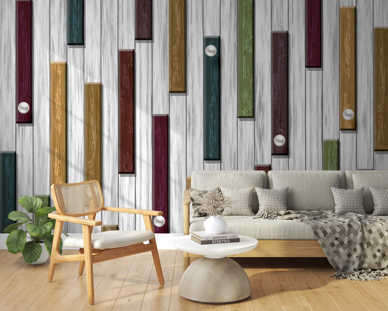 Fototapet dungi multicolore pe fond gri