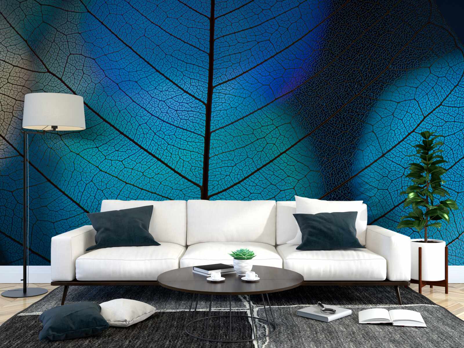 Fototapet structură fină, subțire a frunzelor