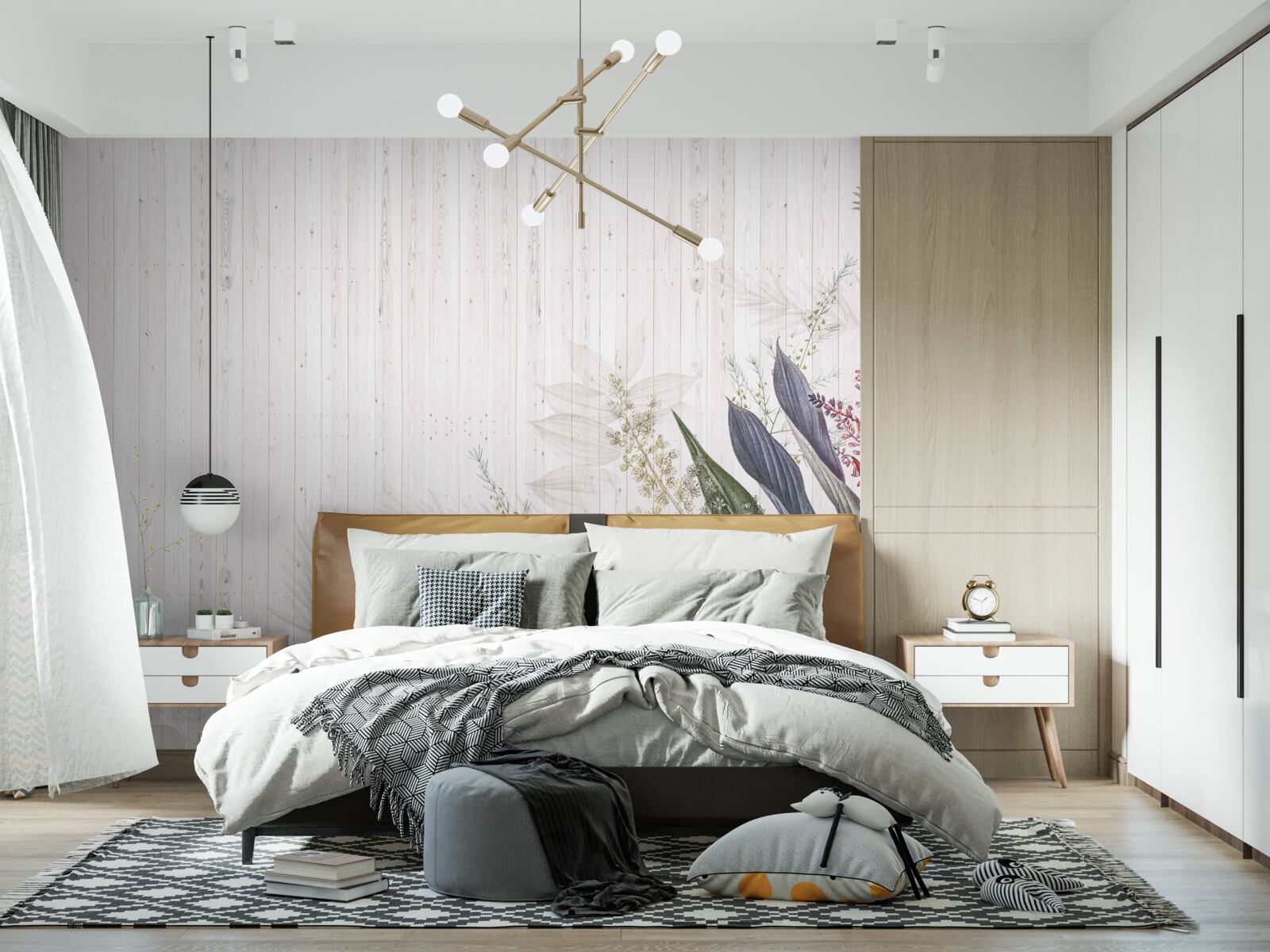 Fototapet frunze de origine exotică