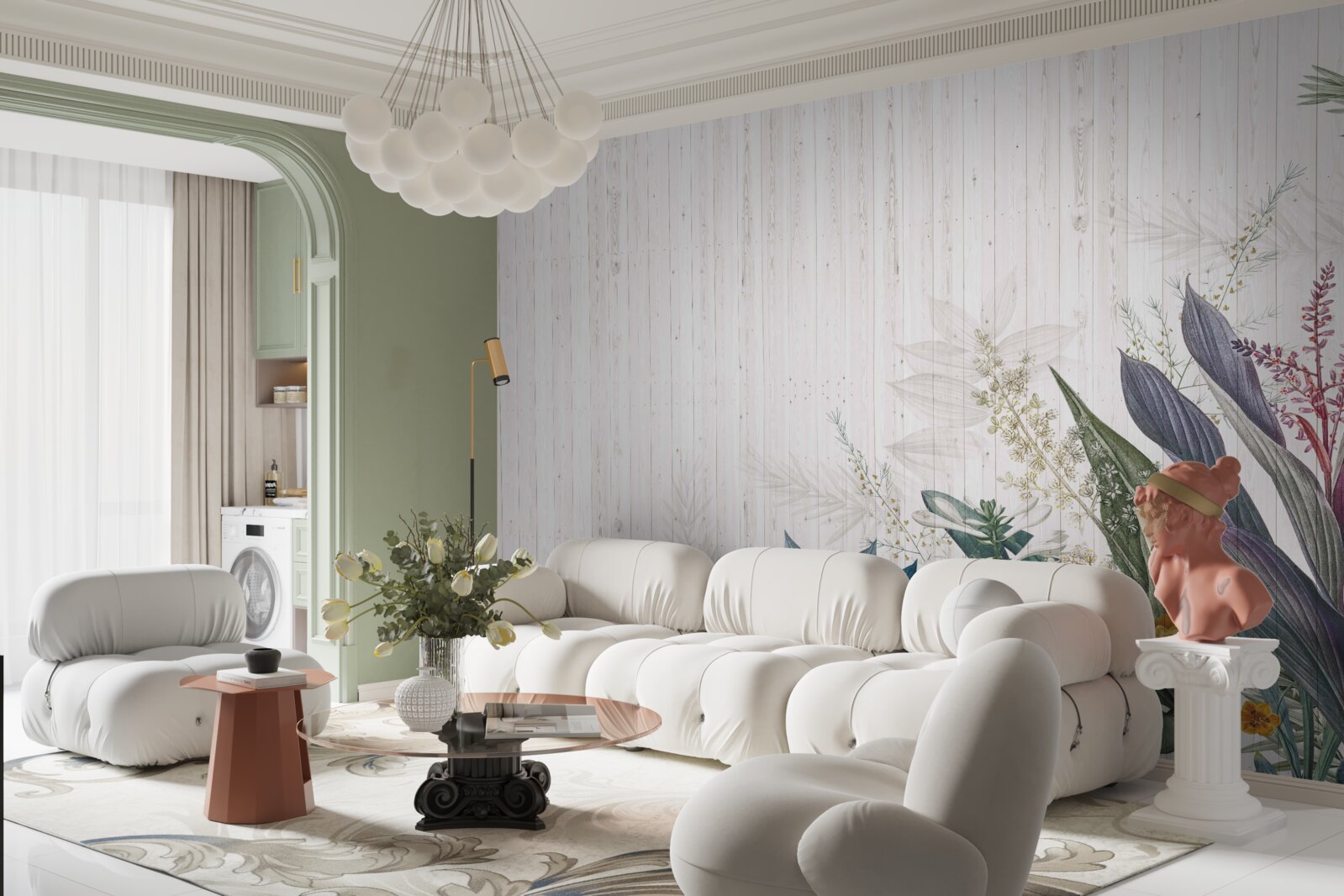 Fototapet frunze de origine exotică