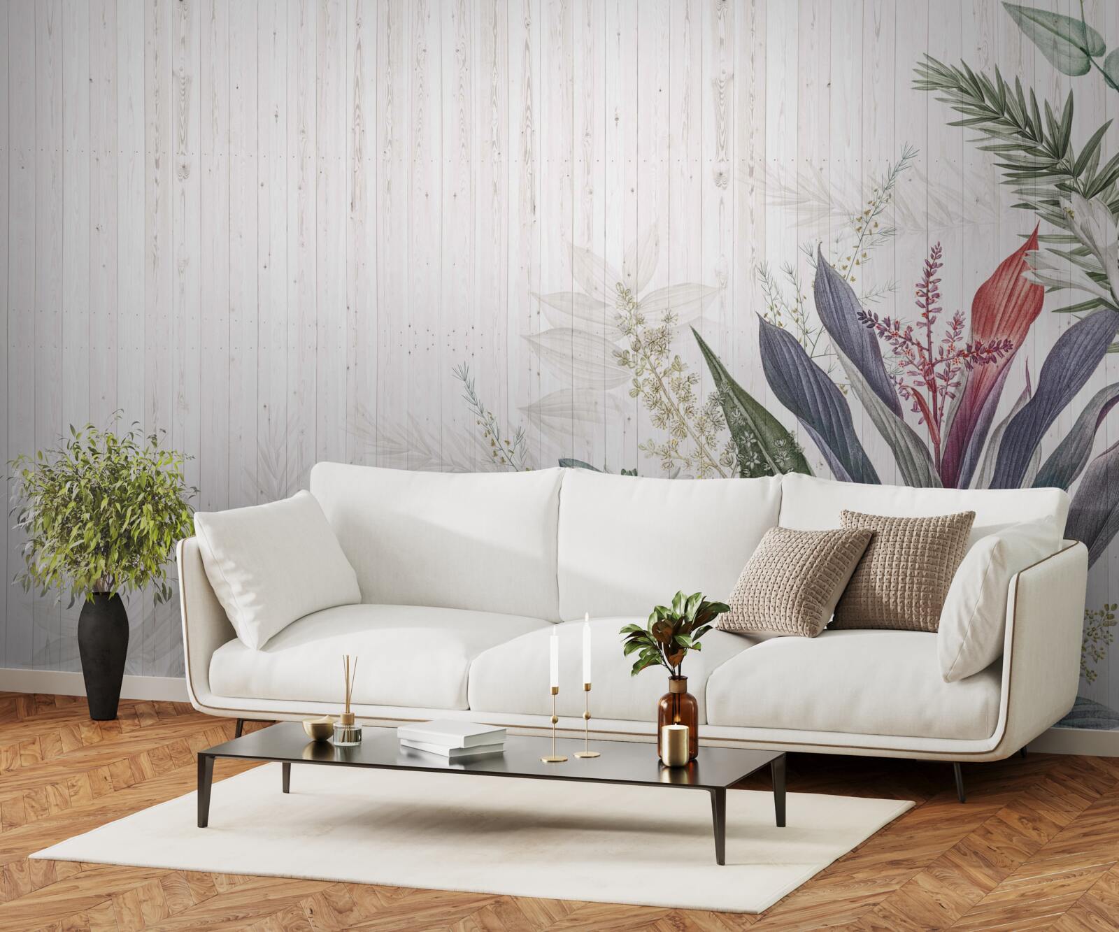 Fototapet frunze de origine exotică