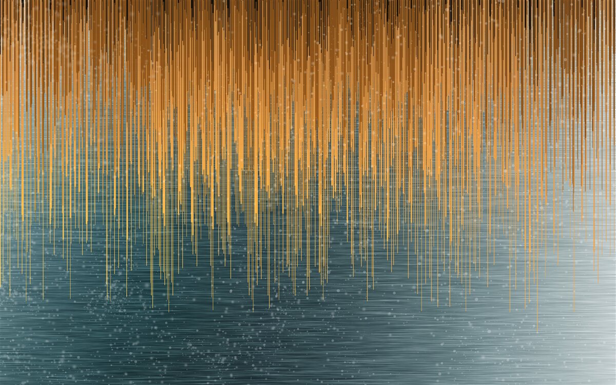 Fototapet ramuri de salcie în rochie de toamnă deasupra suprafeței apei