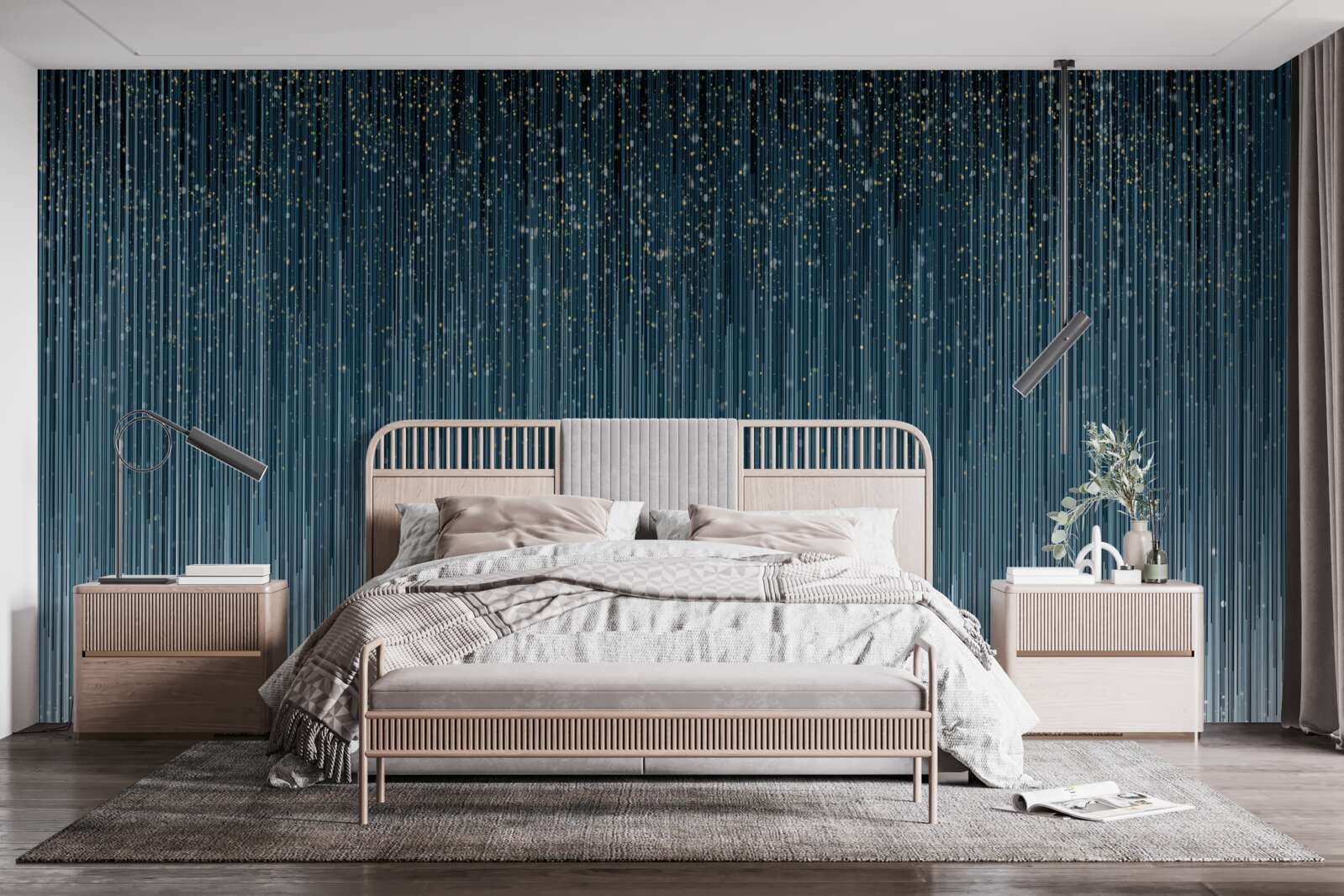 Fototapet ploaie puternică în timpul nopții