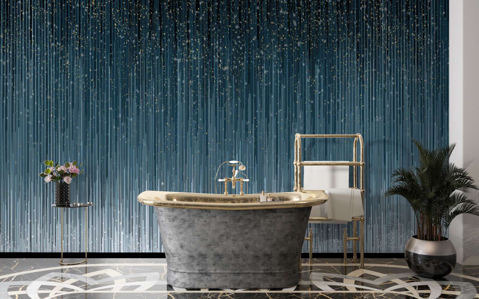 Fototapet ploaie puternică în timpul nopții