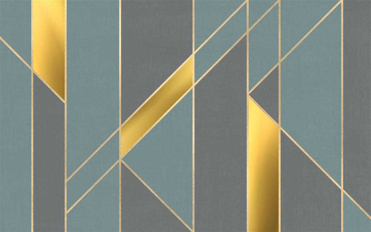 Fototapet cifre albastre cu accente aurii