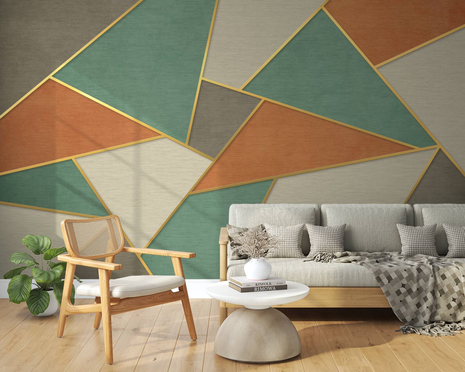 Fototapet mozaic pastel